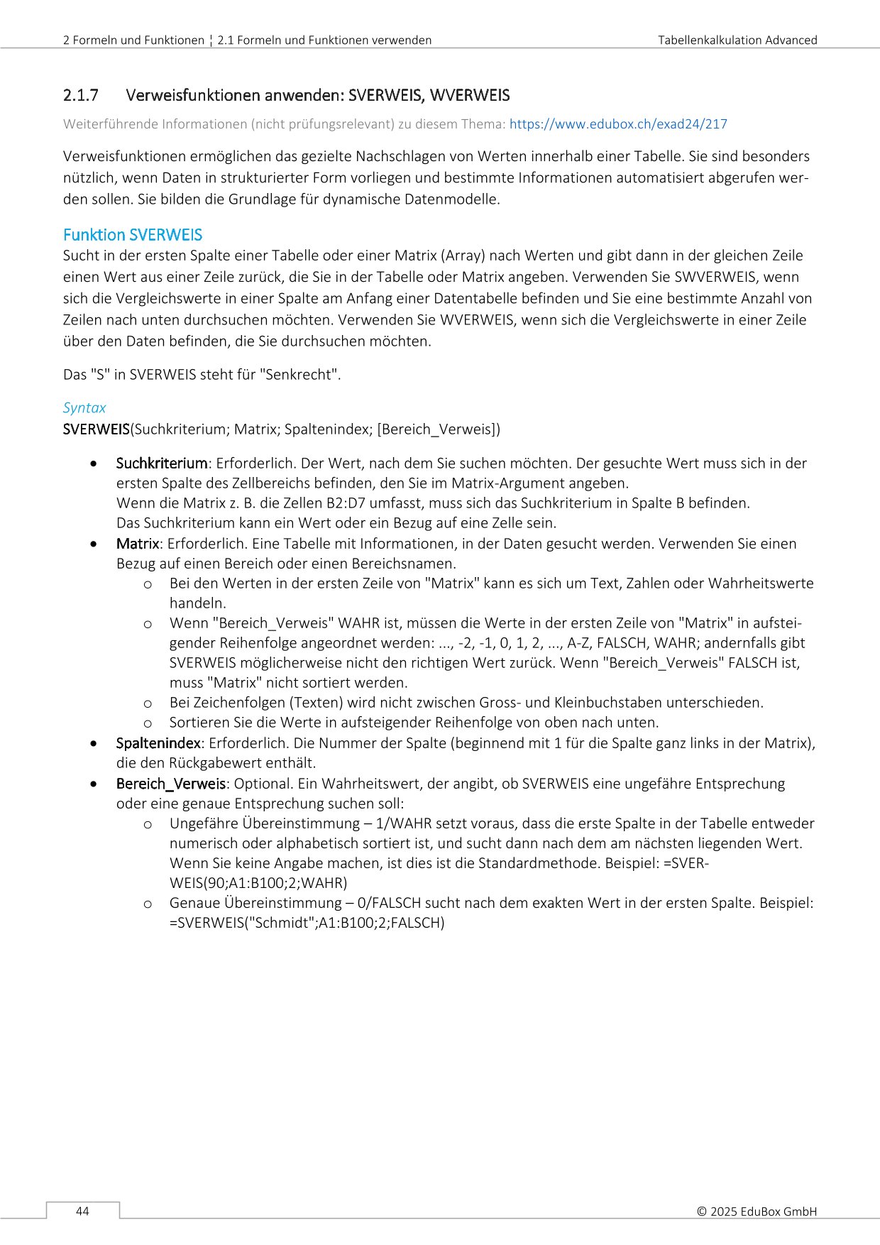 Lehrbuch: Tabellenkalkulation Advanced mit Microsoft Excel 2024/365 (ICDL Advanced) – Bild 7