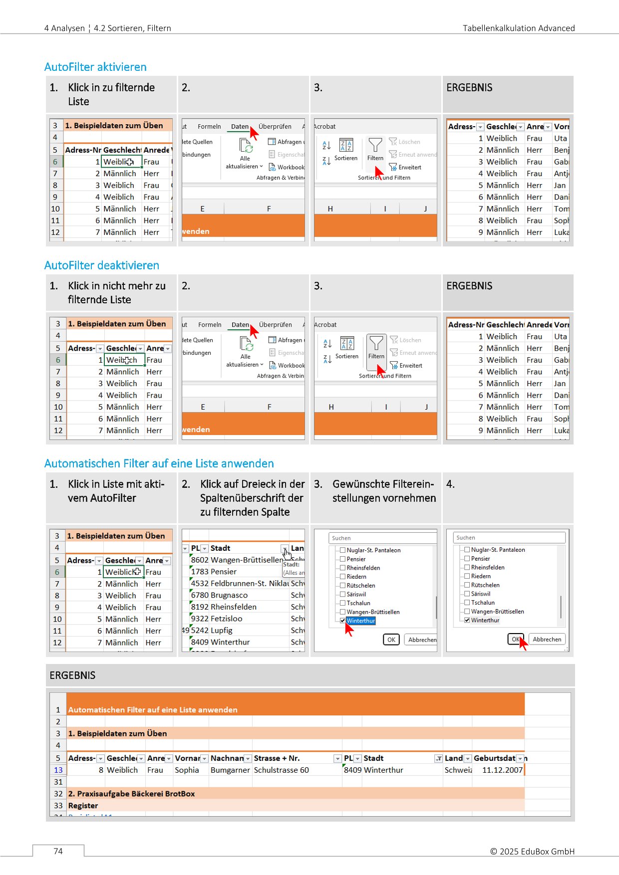 Lehrbuch: Tabellenkalkulation Advanced mit Microsoft Excel 2024/365 (ICDL Advanced) – Bild 5