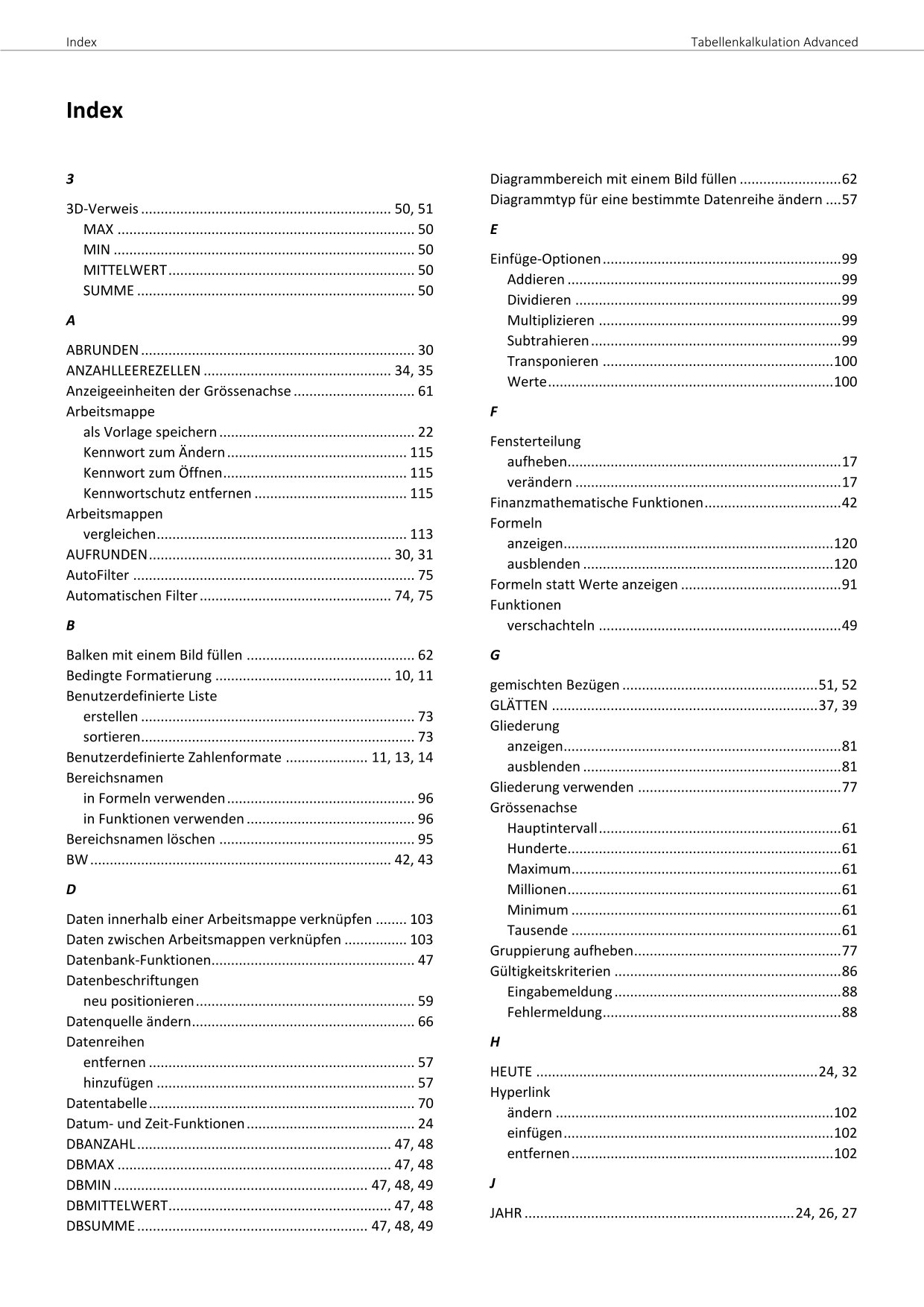 Lehrbuch: Tabellenkalkulation Advanced mit Microsoft Excel 2024/365 (ICDL Advanced) – Bild 10