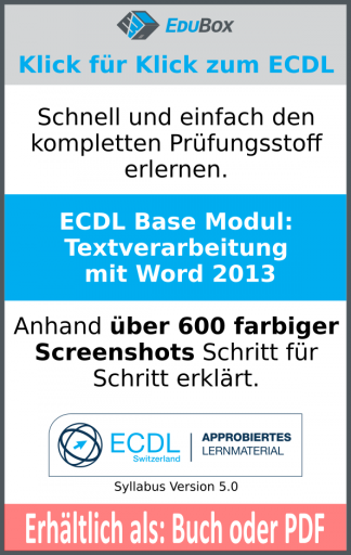 Ecdl Base Textverarbeitung Mit Microsoft Word 2013 - 