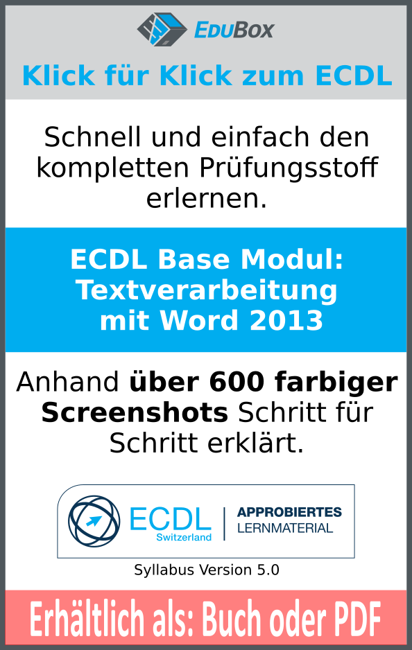 Ecdl Base Textverarbeitung Mit Microsoft Word 2013 - 